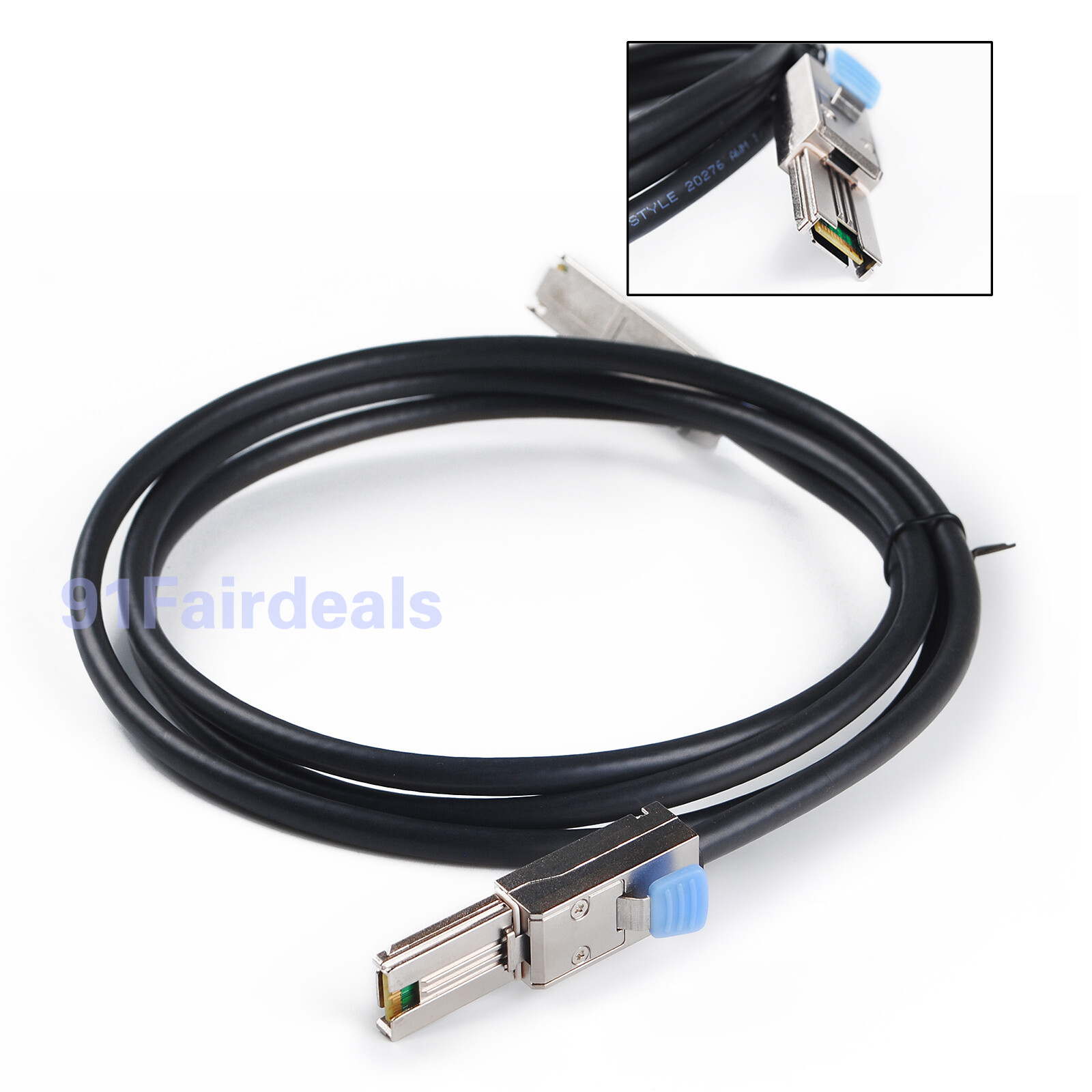 2PCS For EMC/Amphenol/Molex Mini-SAS SFF-8088 to（sff8088）2M Cable 038-003-787