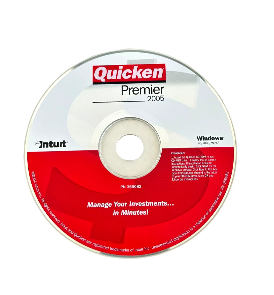 Quicken Premier 2005 for Windows 98/2000/Me/XP