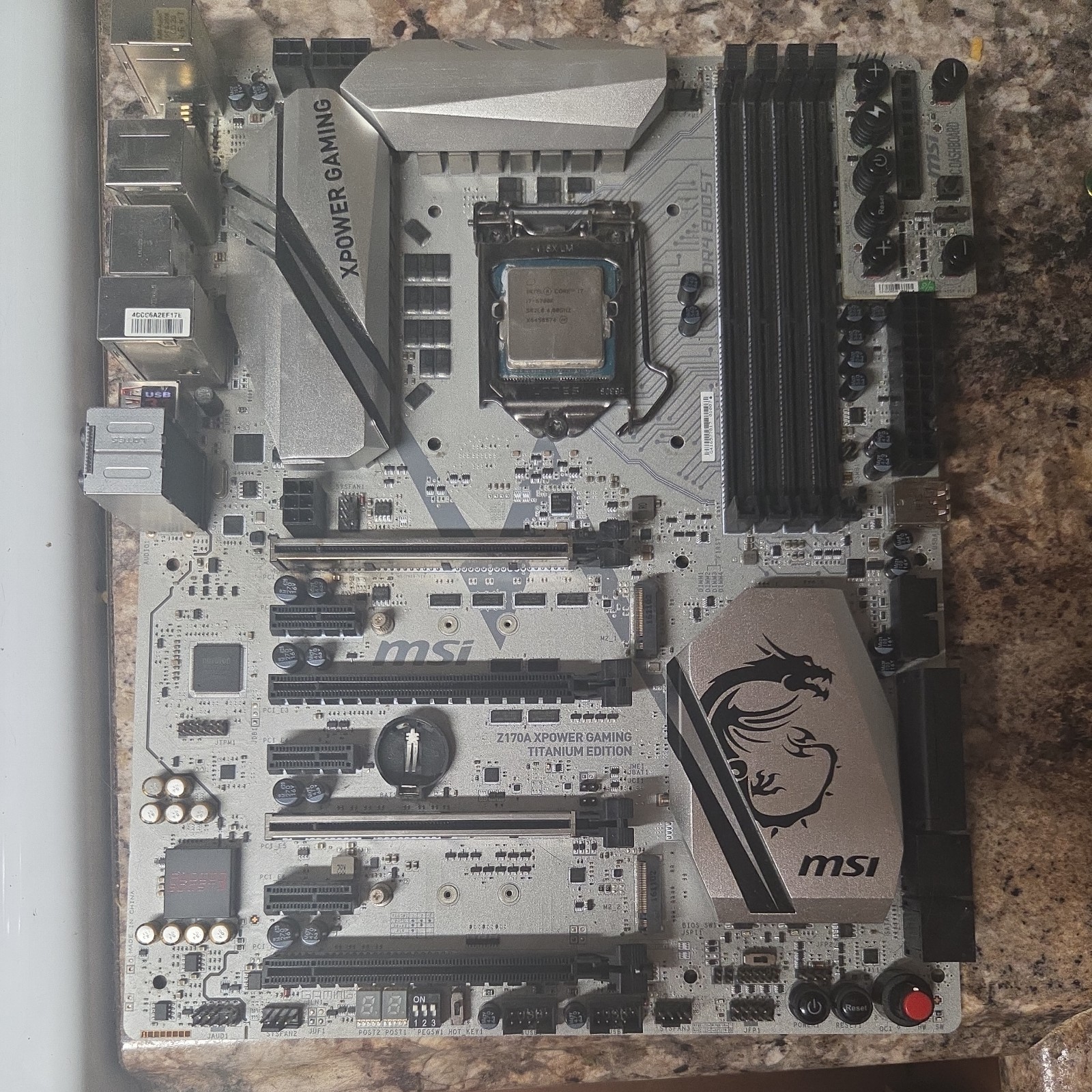 MSI Z170A XPOWER GAMING TITANIUM EDITION i7 6700k combo