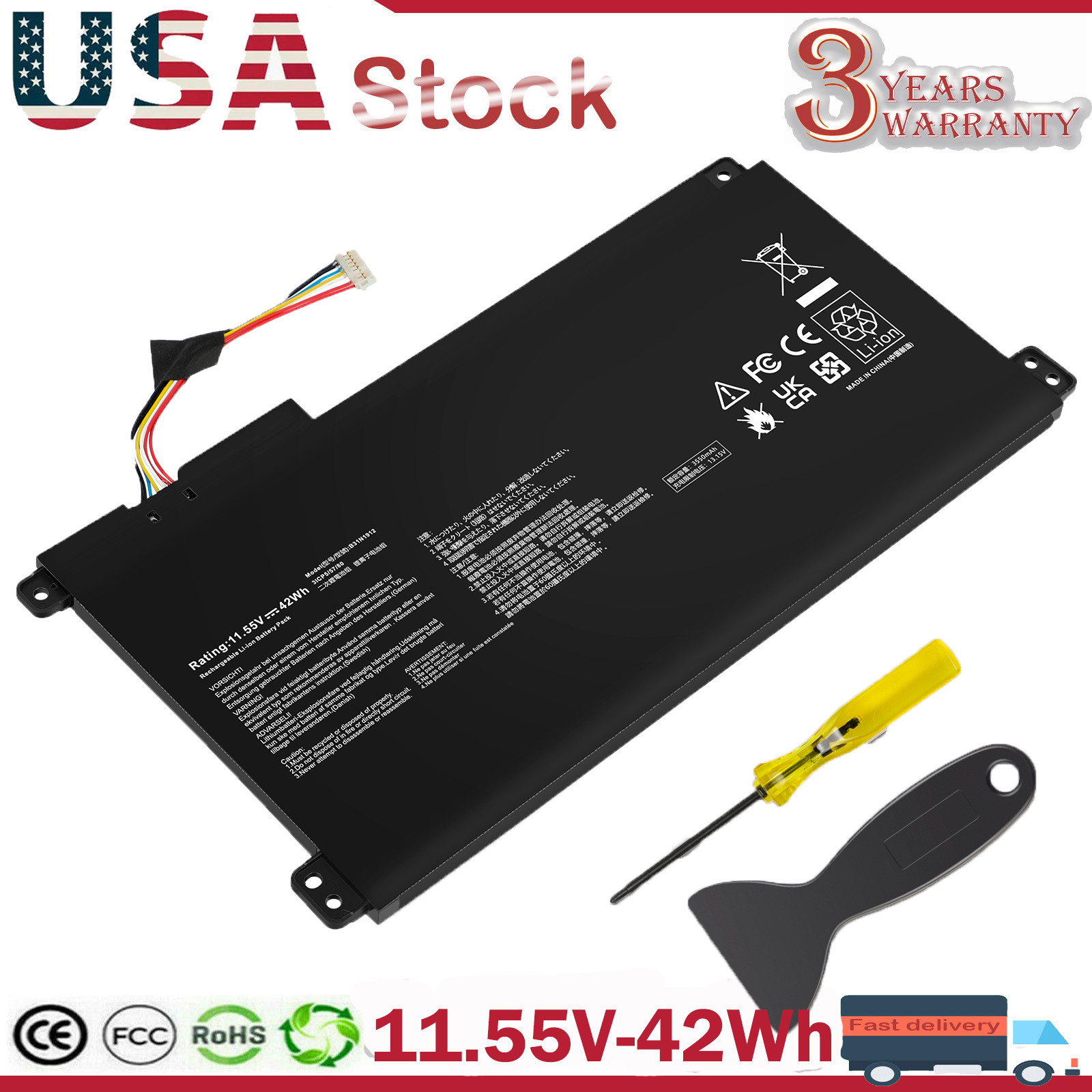 B31N1912 C31N1912 Battery for ASUS VivoBook14 E410M E410MA E510M L410MA 42Wh