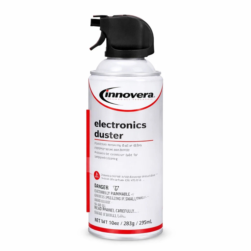 Innovera IVR10012 Compressed Air Duster Cleaner 10 oz Can - 