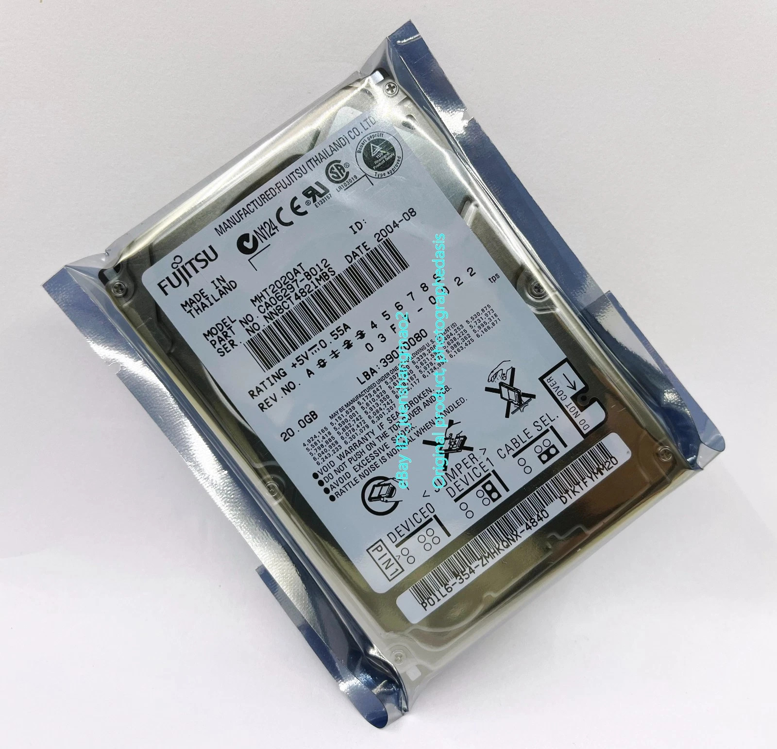 Fujitsu 20G MHT2020AT with built-in 2.5-inch IDE industrial computer hard drive