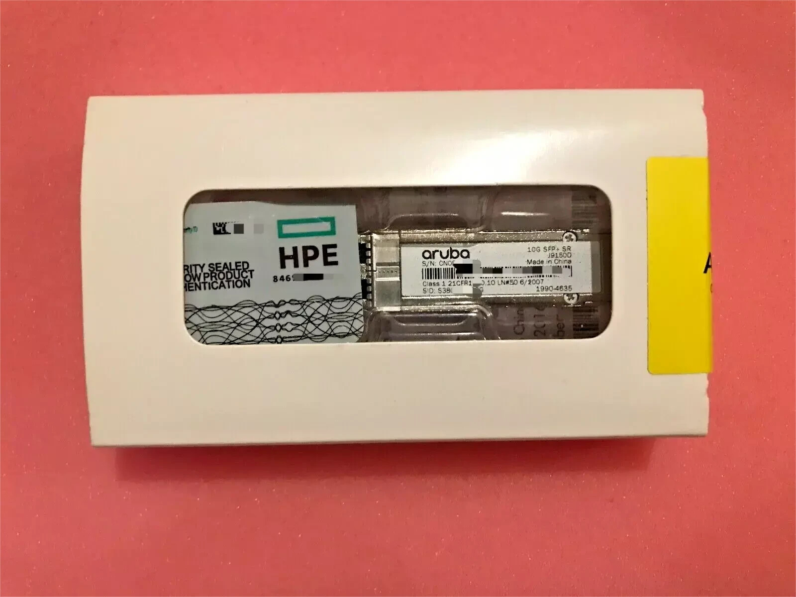 NEW J9150D HPE ARUBA 10G SFP+ LC SR 300m OM3 MMF Transceiver Aruba 1990-4635
