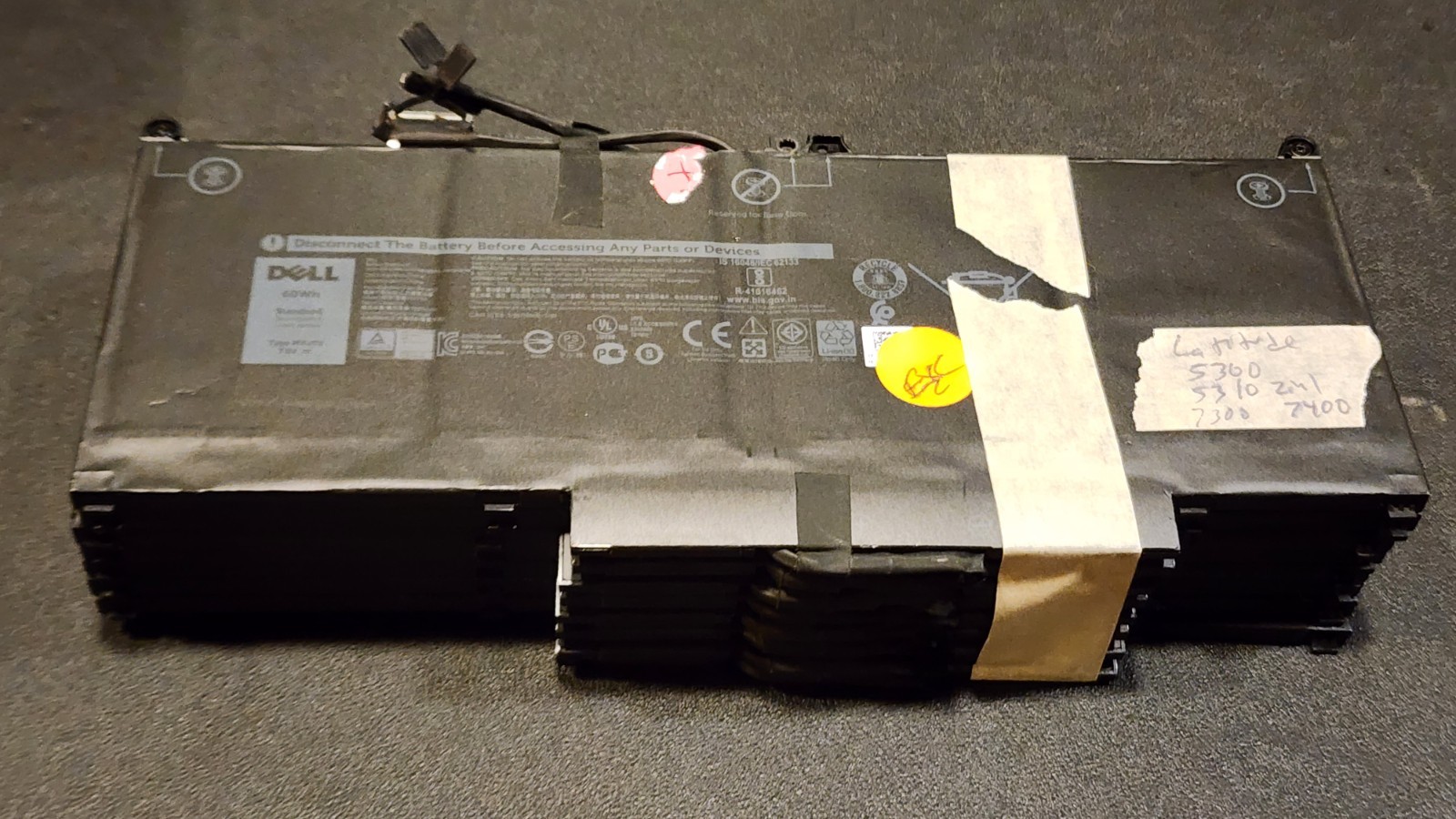 8x Lot Genuine Dell Latitude Laptop Battery MXV9V 60Wh for 5300 7300 7400 E7400