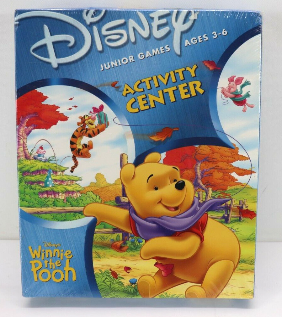 Winnie the Pooh Activity Center Junior Games Age 3-6 CD Rom New in Box Sealed OS