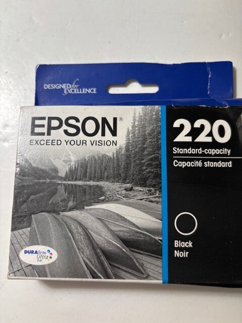 Genuine Epson - 220 Ink Cartridge - Black Exp 01/2018