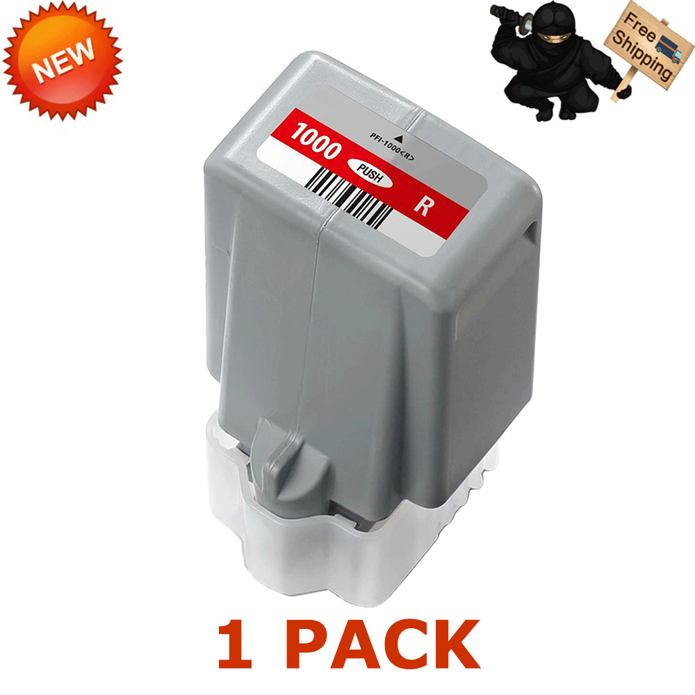 1 PK PFI-1000 R Red Reman ink for Canon imagePROGRAF PRO-1000 #0554C002