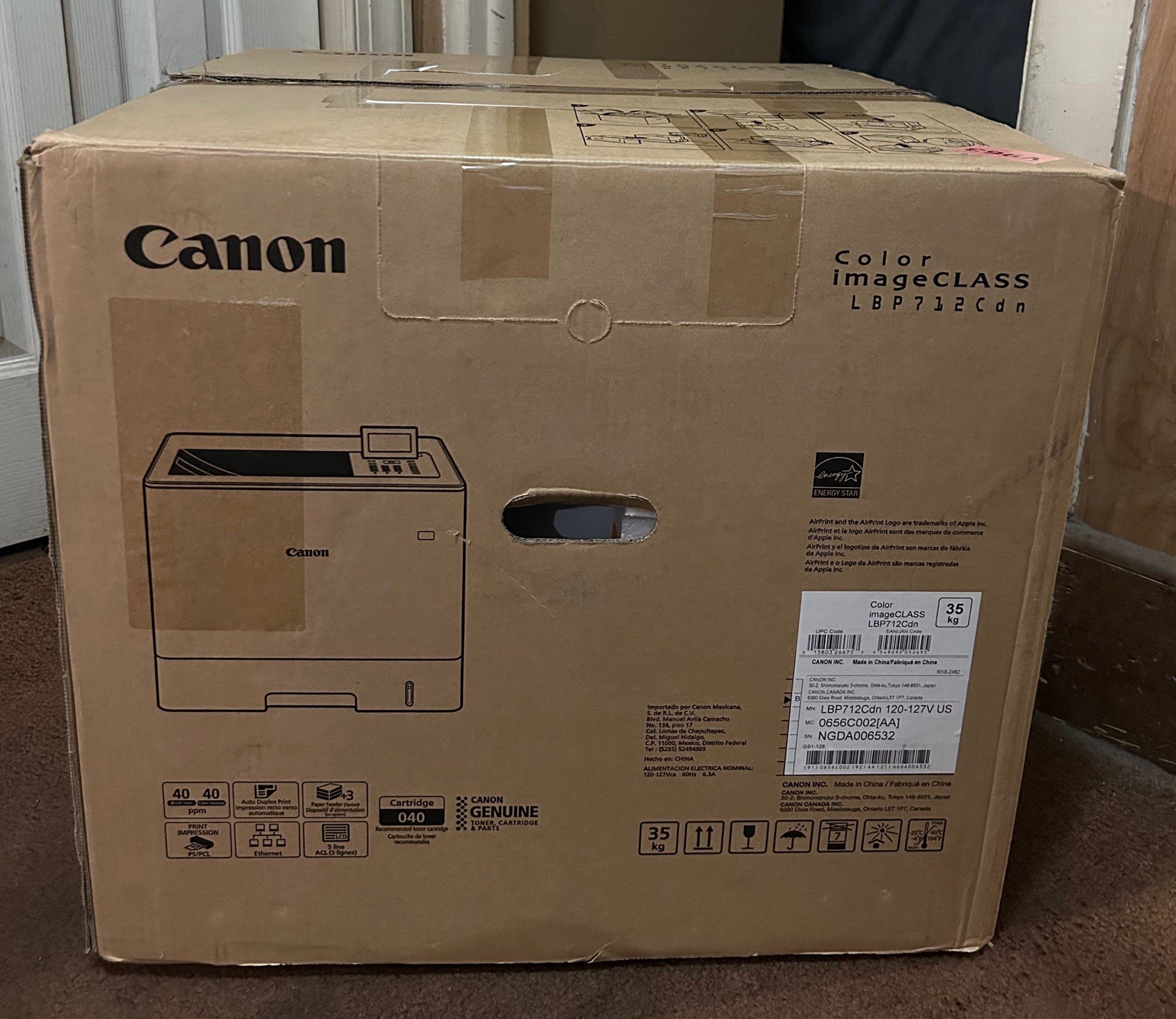 Canon imageCLASS LBP712Cdn Color Laser Printer NEW
