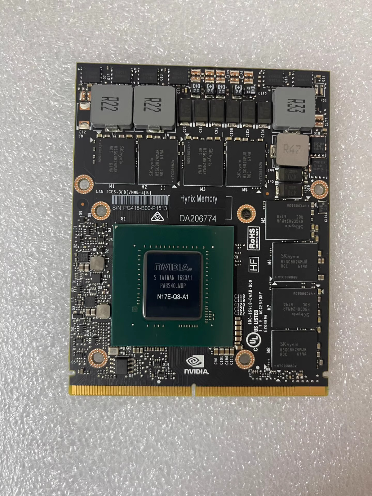 Original NVIDIA Quadro P3000 6G MXM for Lenovo ThinkPad P71 Dell Precision M77
