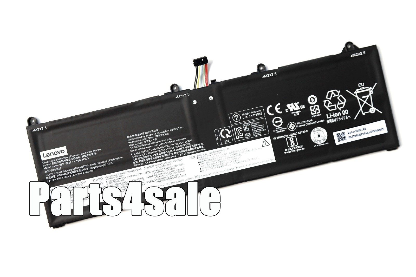 New Genuine L19M4PC3 L19C4PC3 OEM Battery for Lenovo Rescuer Y9000X R9000X 2021