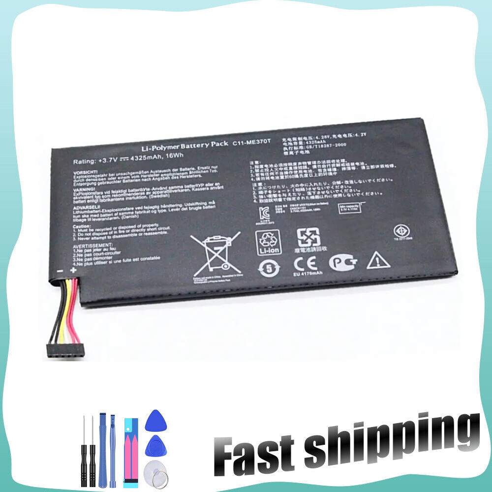 New Replacement Battery For Google ASUS Nexus 7 3.7V 4325mAh 16Wh C11-ME370T