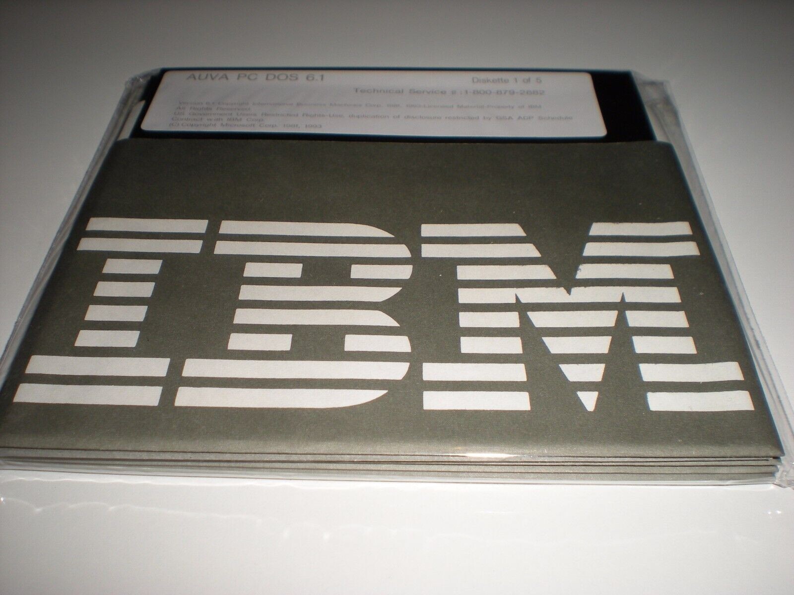 IBM PC-Dos 6.1 on 5.25" HD disks. New Genuine Similar to MS-Dos 6.22