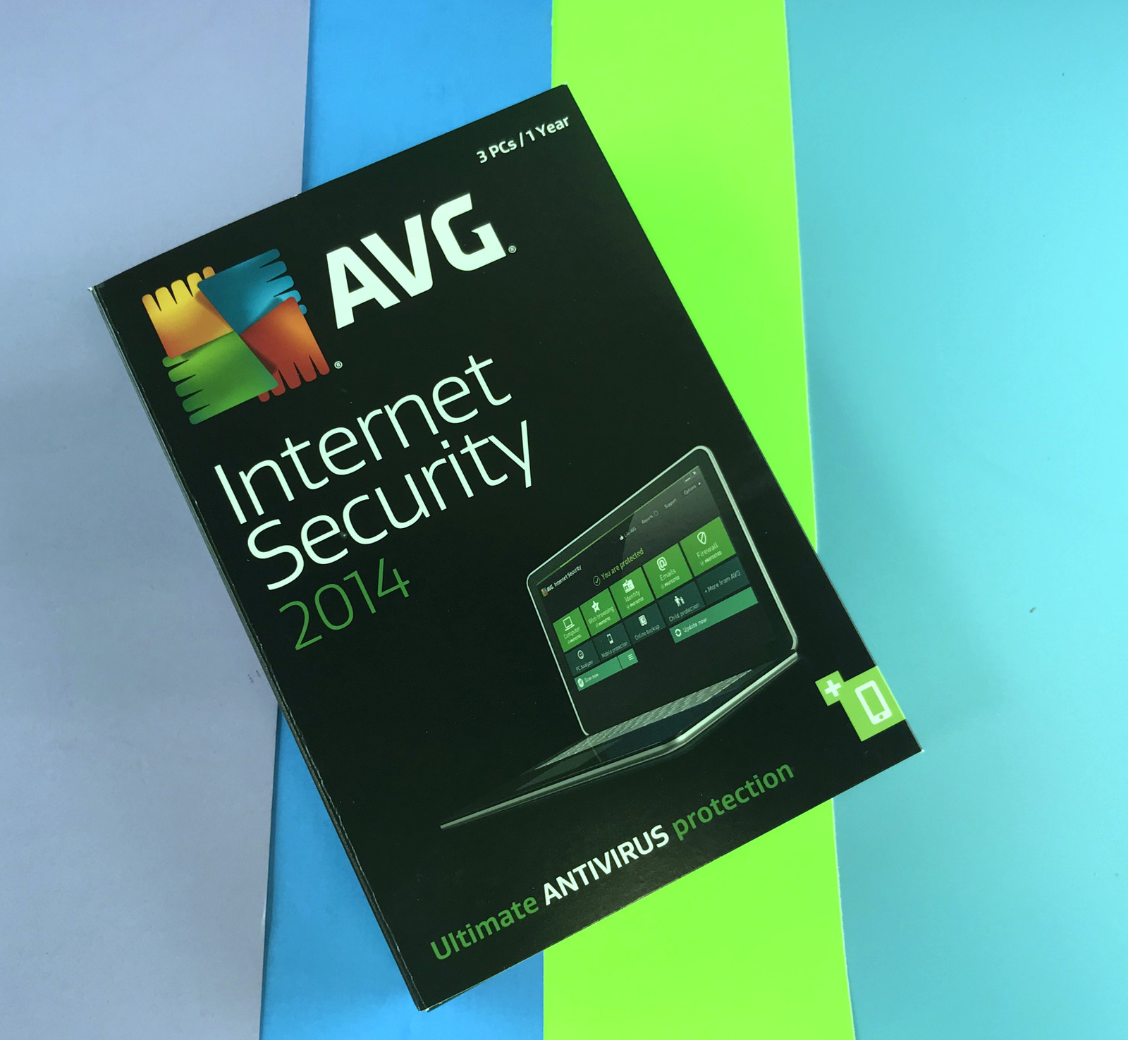 AVG Internet Security 2014 with Ultimate Antivirus Protection for 3PCs #3614
