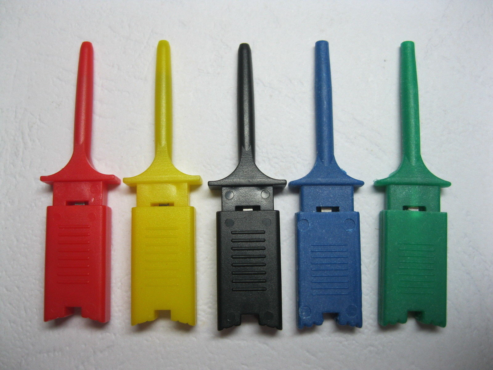 100 pcs Flat 5 Colors Small Test Clip Component Repair Tool Connector New