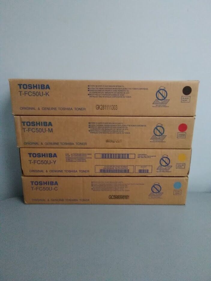 Toshiba TFC50U Toner Set CMYK For E-Studio 2555C 3055C 3555C 4555C  (TFC50U-set)