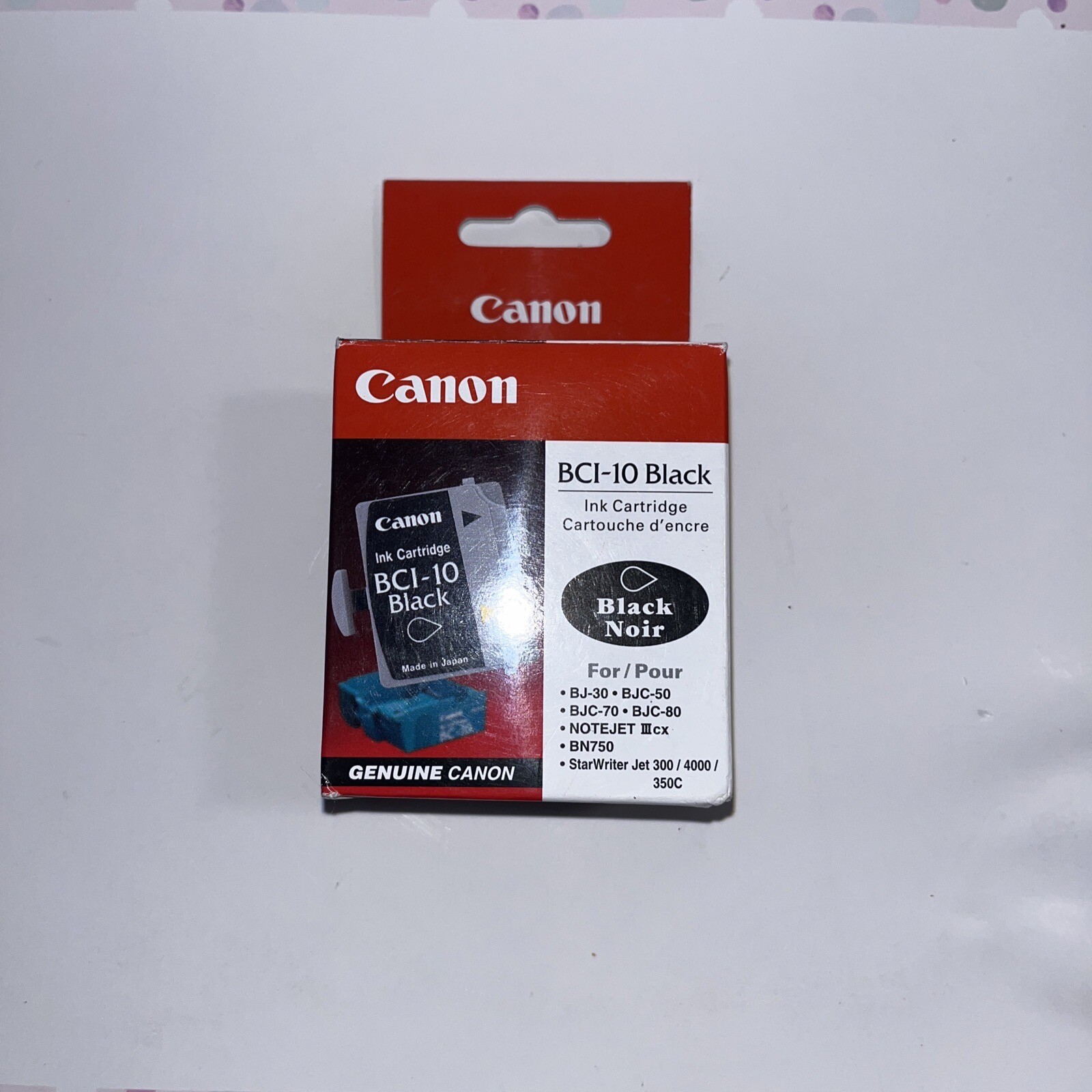Genuine Canon BJ-30 BJC-50 BJC-70 BJC-80 BN750 BCI-10 Black Ink Cartridge 3 Pack