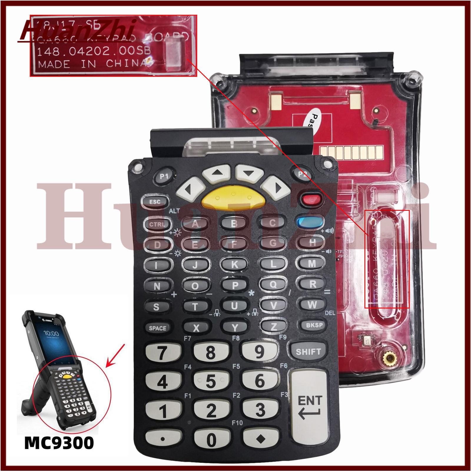 53-Keys Standard Keypad Alpha Numeric Keyboard for Zebra Symbol MC9300 MC930B-G