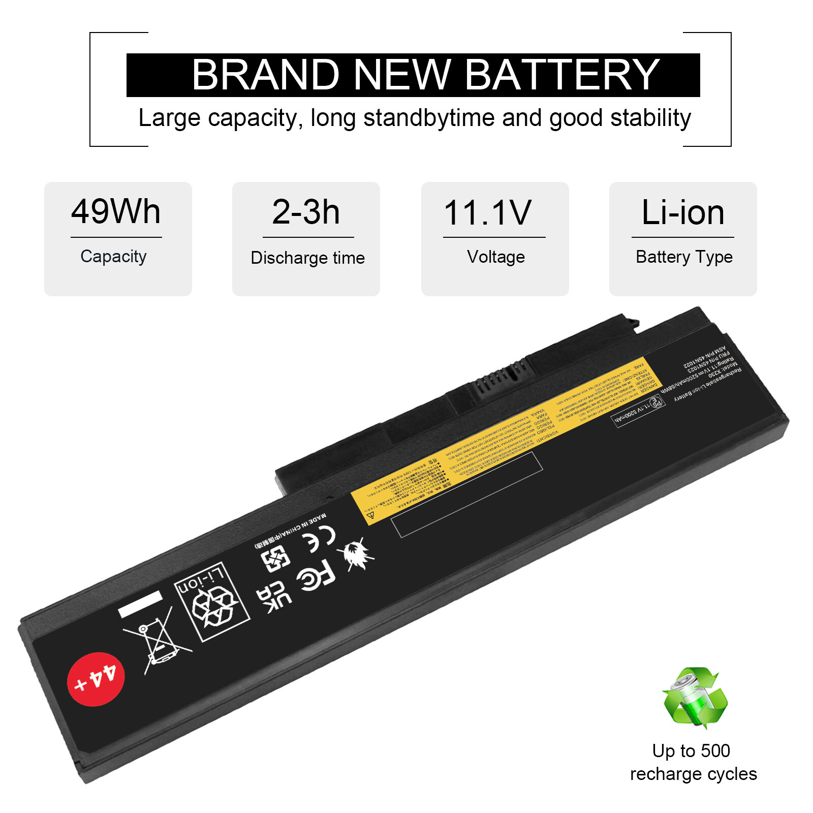 44++ Battery For Lenovo ThinkPad X220 X220i X220s X230 X230i 0A36307 45N1019