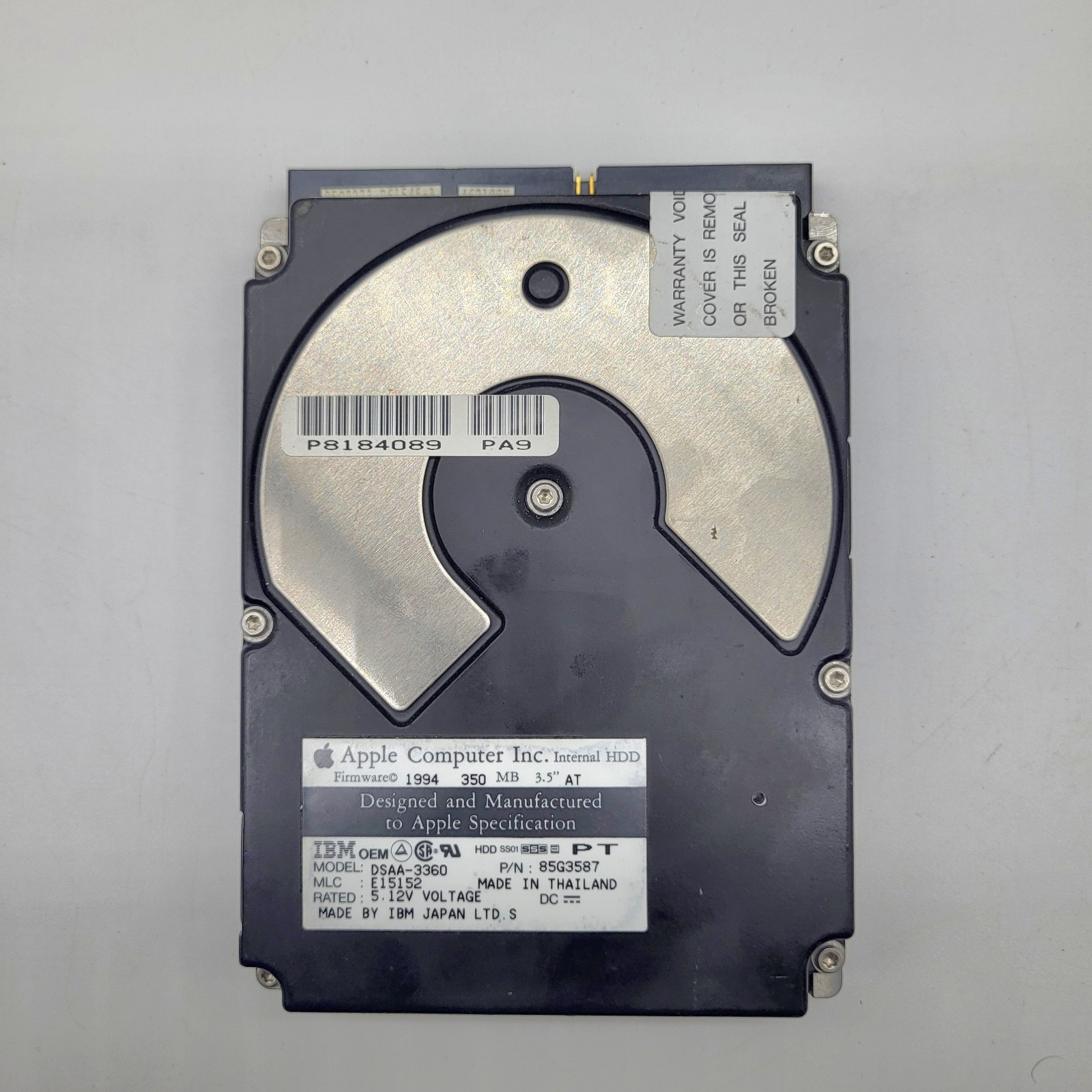 Apple IBM DSAA-3360 350MB IDE HDD 85G3587 Vintage Macintosh Drive