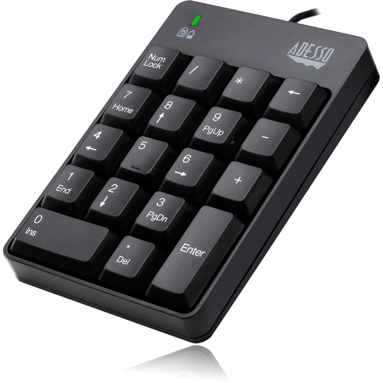 Adesso AKB-601UB - USB Spill Resistant 18-Key Numeric Keypad (akb601ub)