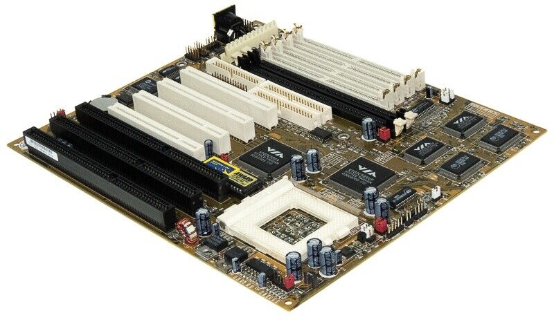 Motherboard PC Chips M547 Socket 7 2x Sdram 4x Simm 3x Isa 4x PCI