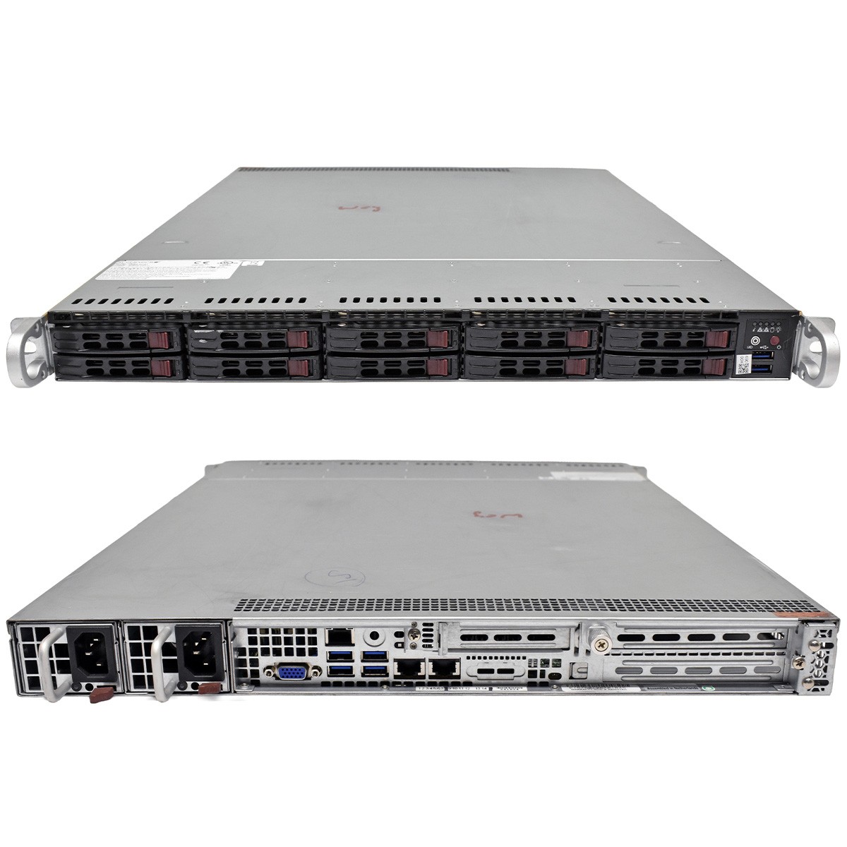 Supermicro CSE-116 1U Rack Server 2xE5-2695 V3 no PC4 RAM X10DRW-iT 10xSFF 2.5"