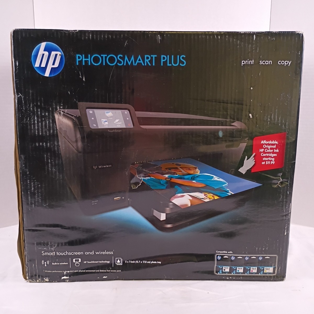 HP Photosmart Plus All-in-One Printer, Scanner, Copier New in Box *Read*