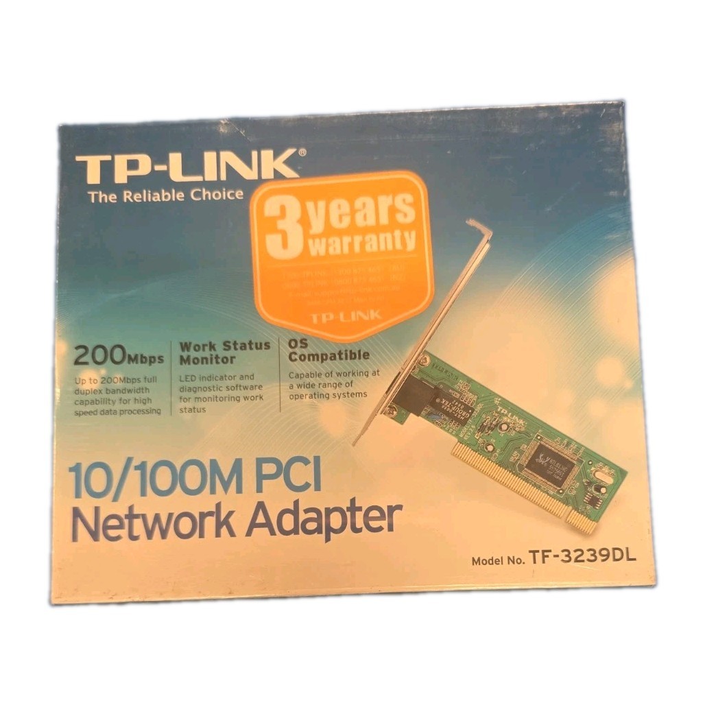 TP-LINK 10/100M PCI  TF-3239DL Network Adapter 200 Mbps New Sealed