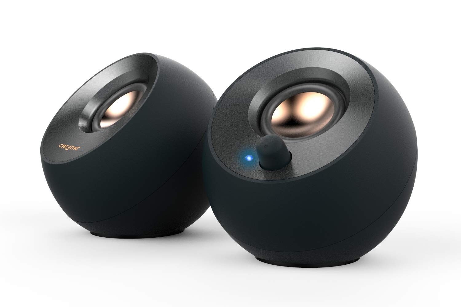 Pebble V2, 2.0 USB Desktop Stereo Speakers for PC/Laptop, Black