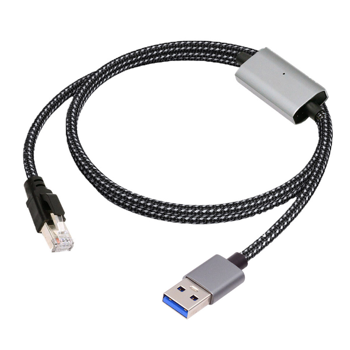 NFHK USB-C to Ethernet Cable USB Type-C to RJ45 Male Cord Connected 1000Mbps