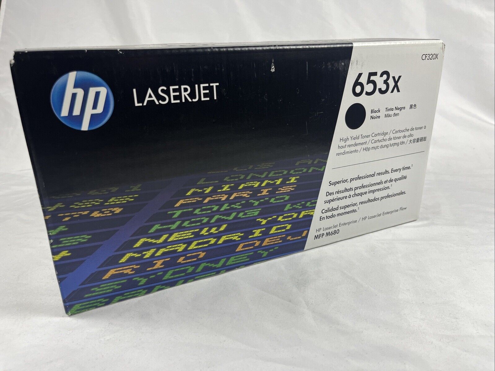 GENUINE SEALED OEM HP 653X High Yield LaserJet Toner Cartridge - Black (CF320X)