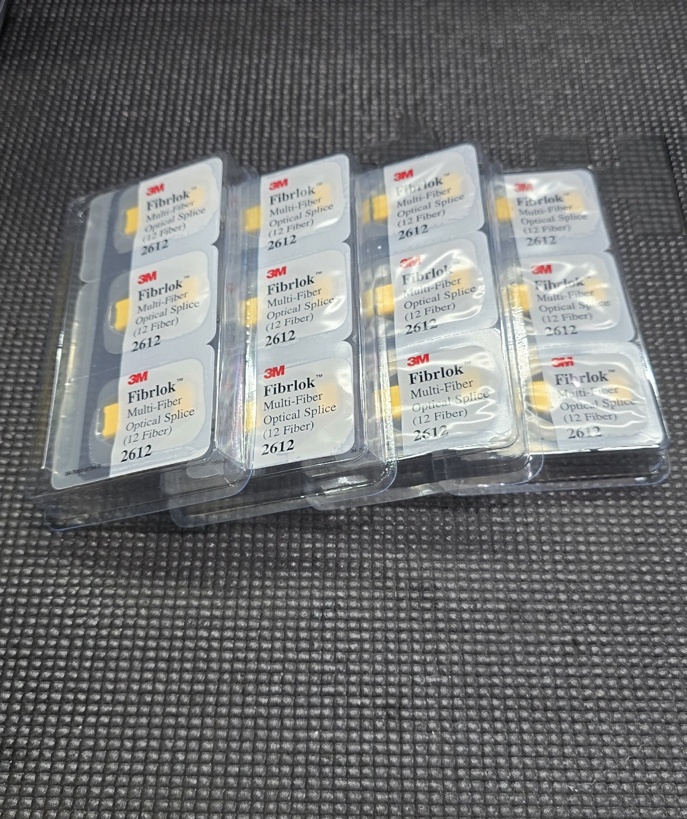 3M Fibrlok 2612 Multi-Fiber Optical Splice (Qty 12)