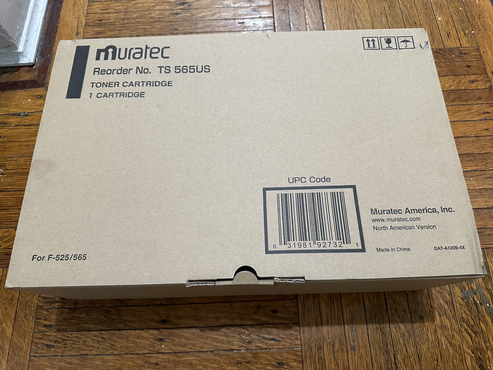 GENUINE OEM MURATEC TS565US TS-565US TONER BLACK CARTRIDGE FOR F-525/565
