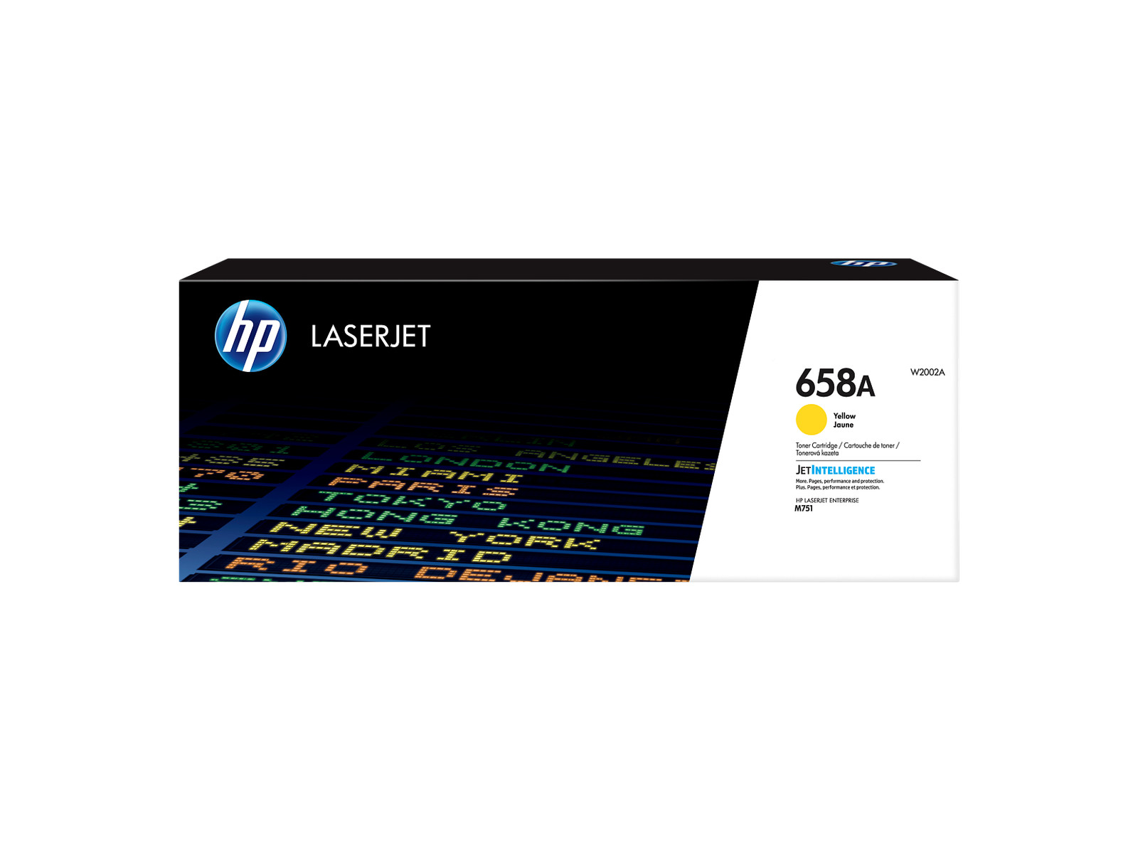 HP 658A Yellow Original LaserJet Toner Cartridge, ~6,000 pages, W2002A