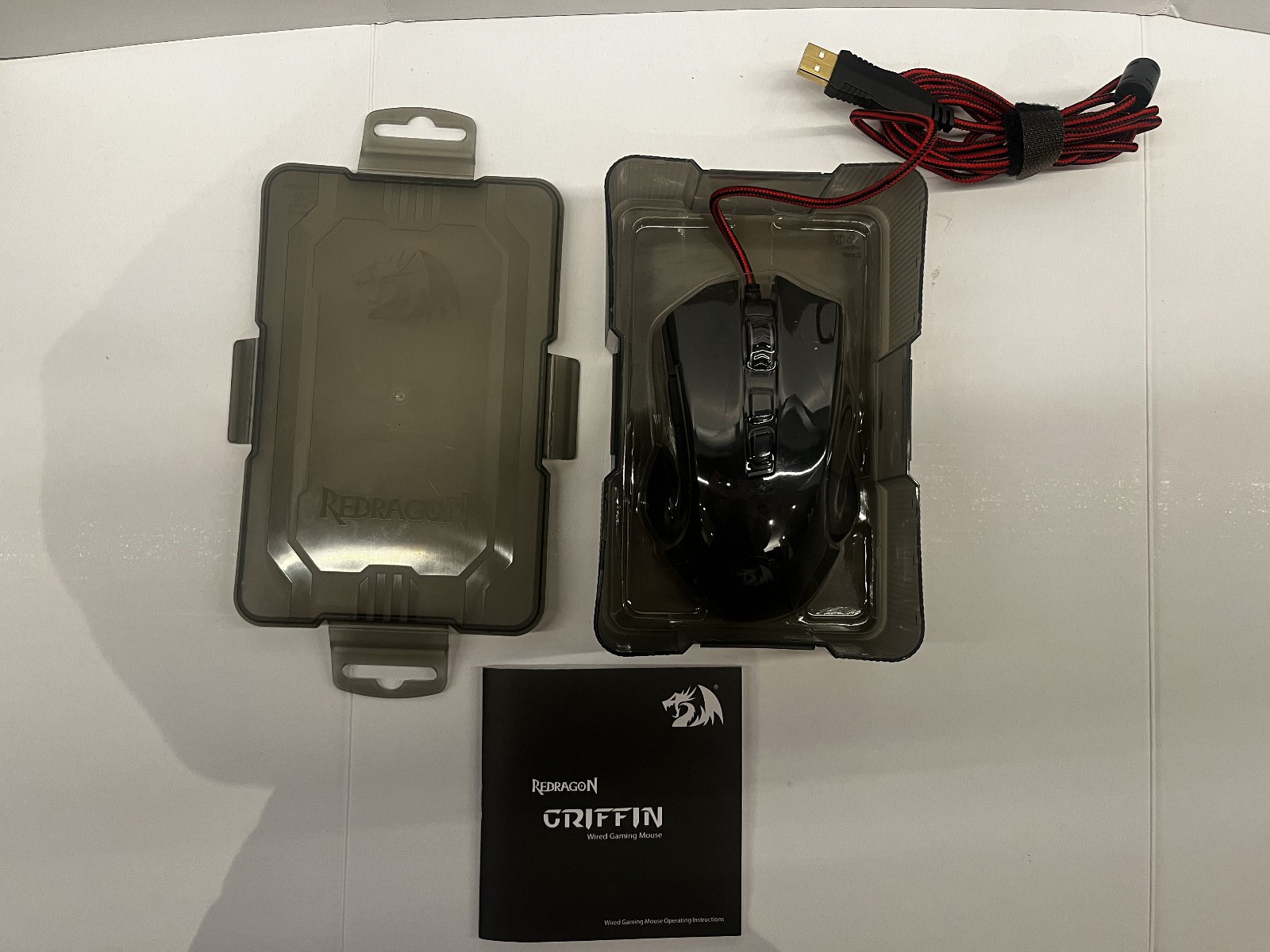 Red Dragon Griffin Wired Gaming Mouse - Lightly Used Good Condition