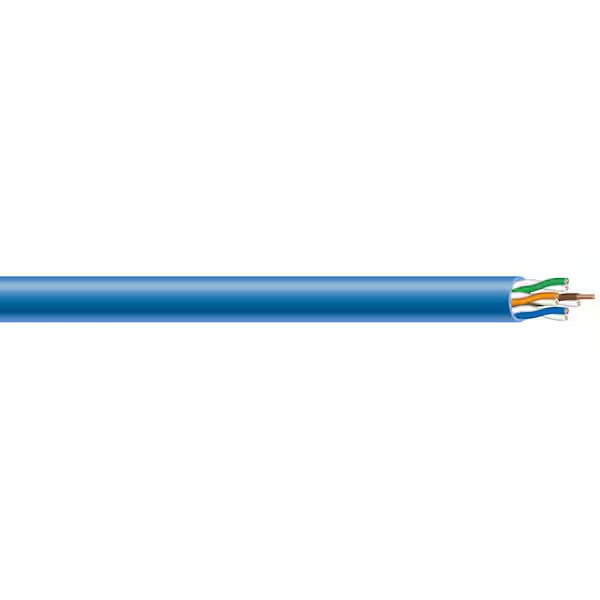 Southwire 300 ft. Blue 24/4 Solid CU CAT5e CMP (Plenum) Data Cable on Spool