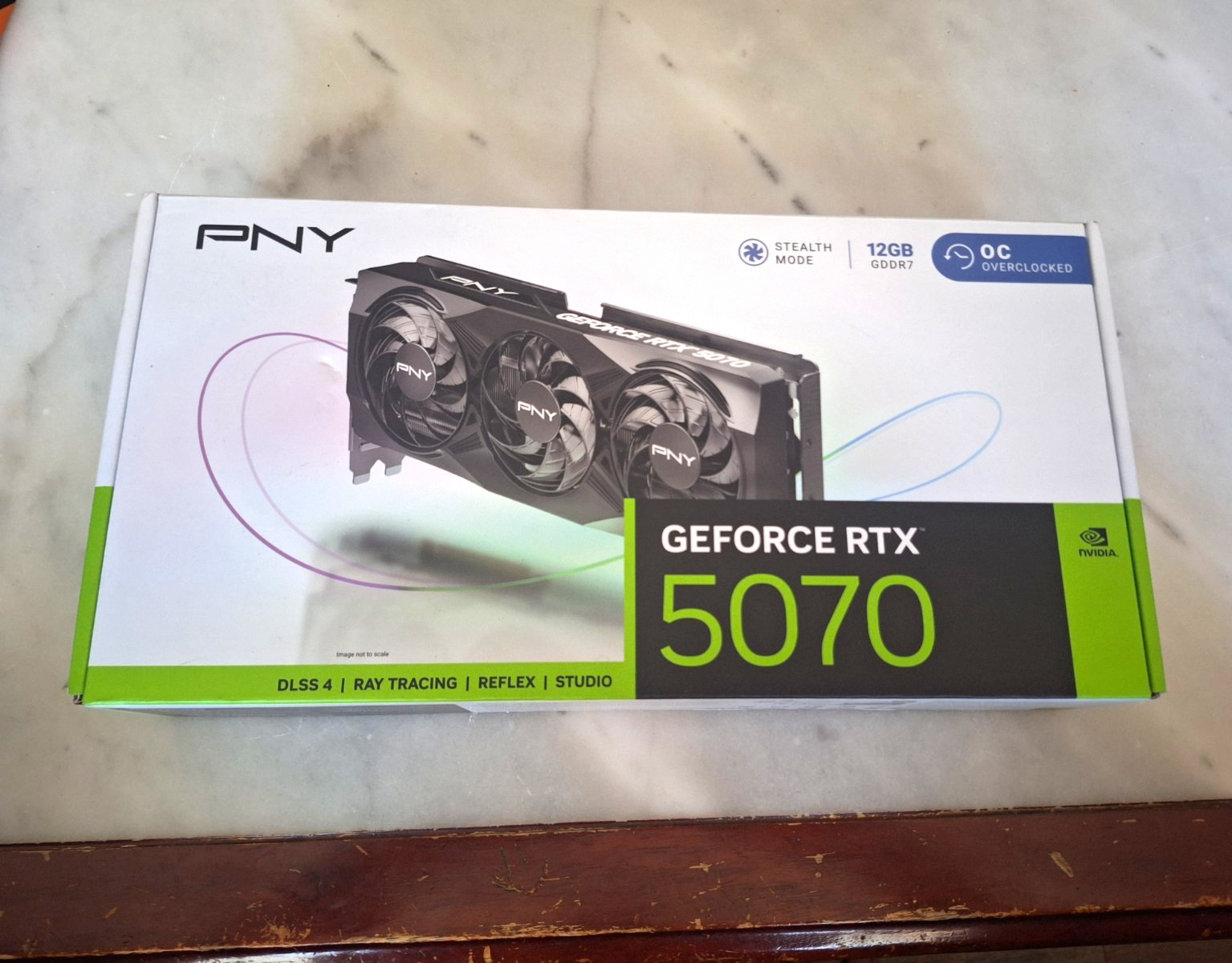 NVIDIA PNY GeForce RTX 5070 OC Overclocked 12GB GDDR7 Ray Tracing  Graphics Card