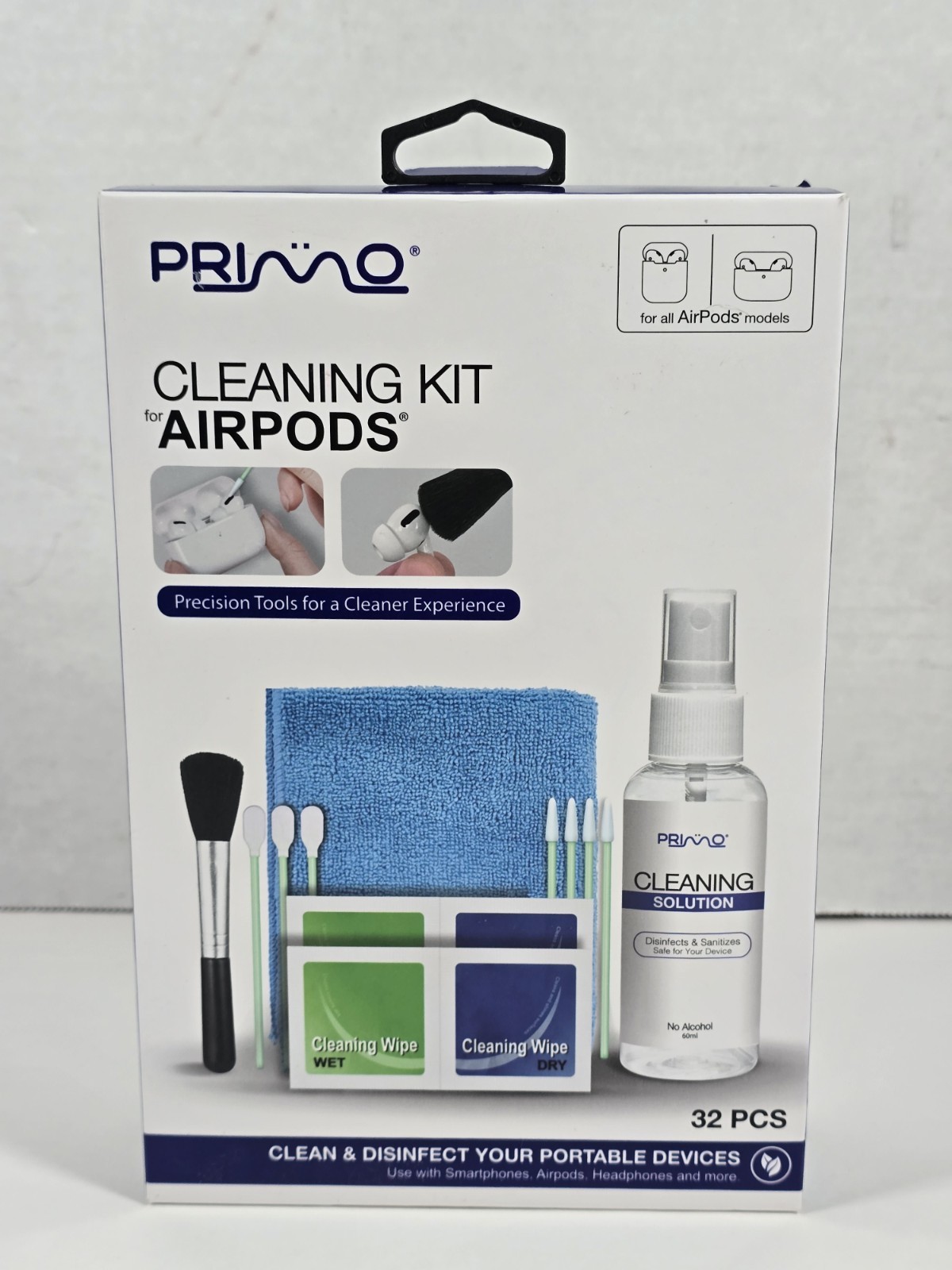 Primo Just Wireless 32-PC Cleaning Kit for Apple Airpods