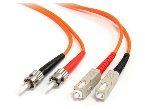 StarTech FIBSTSC3 3m Fiber Optic Cable ST/SC OM1 Multimode LSZH