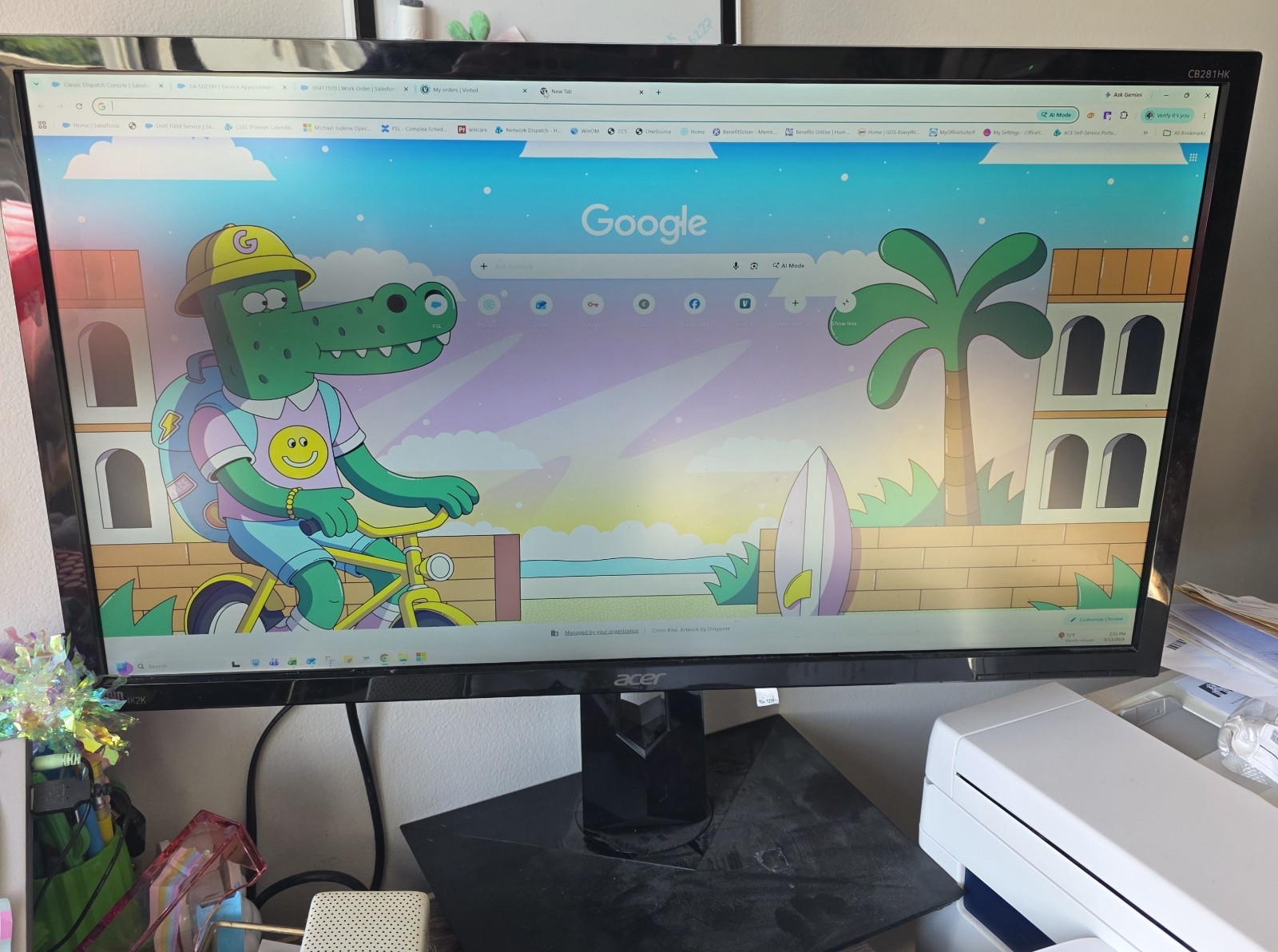 Acer CB281HK 28 inch Widescreen LCD Monitor
