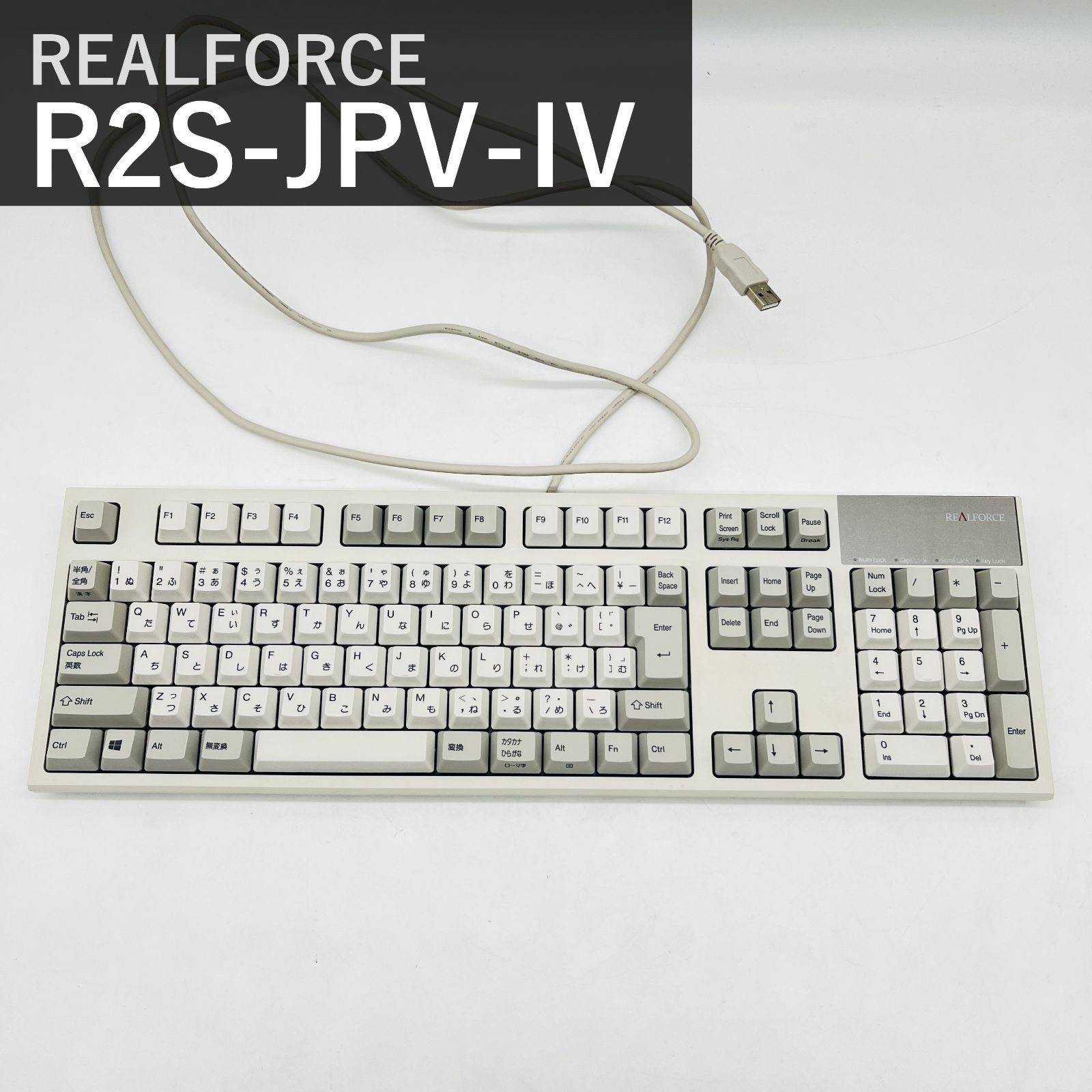 Topre REALFORCE S R2 R2S-JPV-IV 108-Key Japanese Mechanical Keyboard Ivory Japan