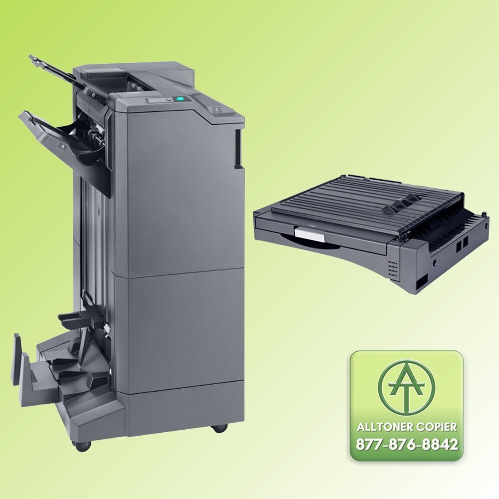 Kyocera DF-7110 Stapling Finisher with BF-730 Booklet Folder Tri Fold Unit