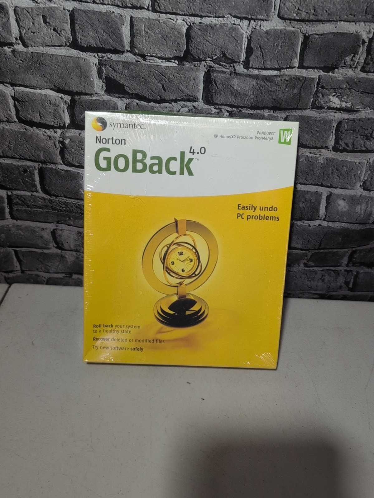 Norton GoBack 4.0 PC CD return hard drive back previous state restore feature P4