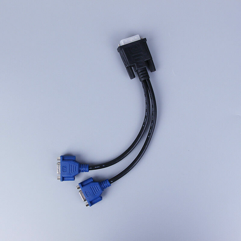 5 X Dvi-I 24+5 Pin male 2 2 Dual Vga Female Monitoradapter Y-Splitter Cable