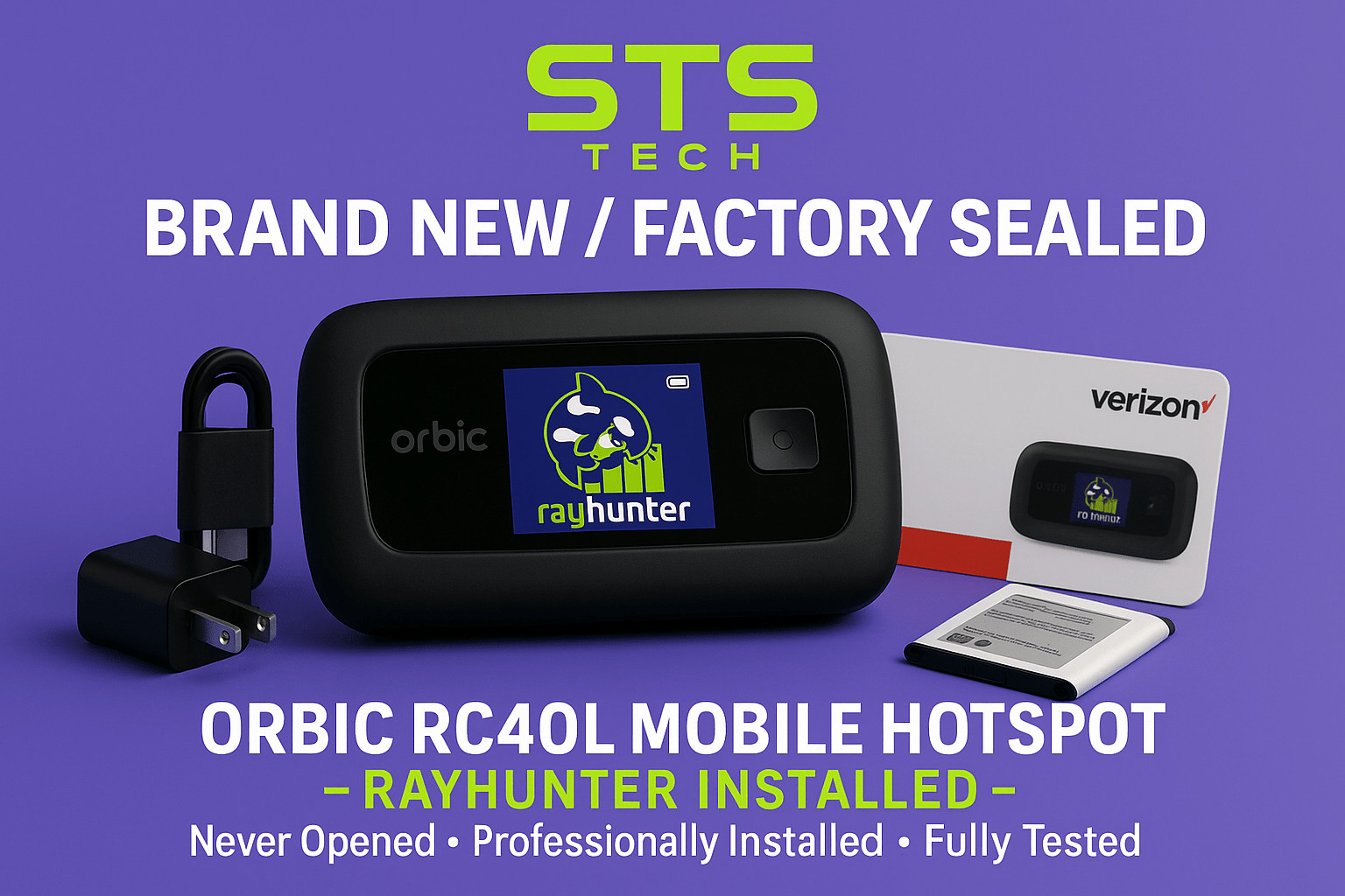 NEW RayHunter IMSI Catcher & Stingray Detector - Orbic RC400L Mobile Hotspot