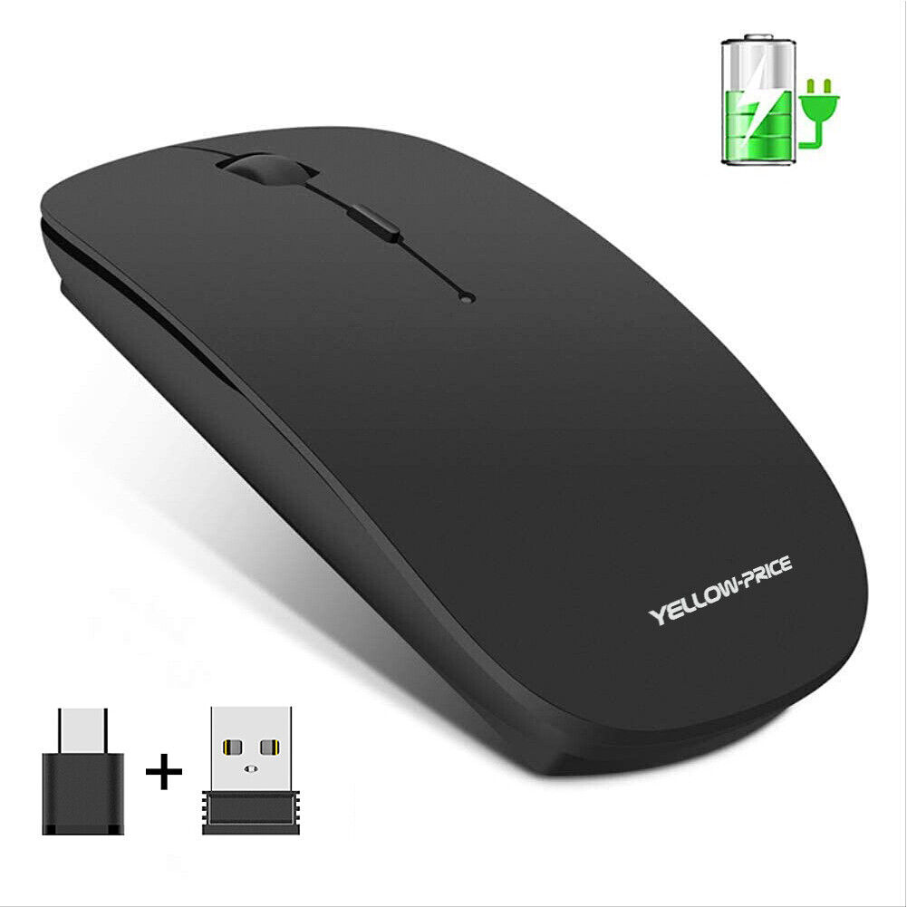 2.4G Wireless Mouse with Type C & USB Receiver for PC Laptop Type C Phones ect