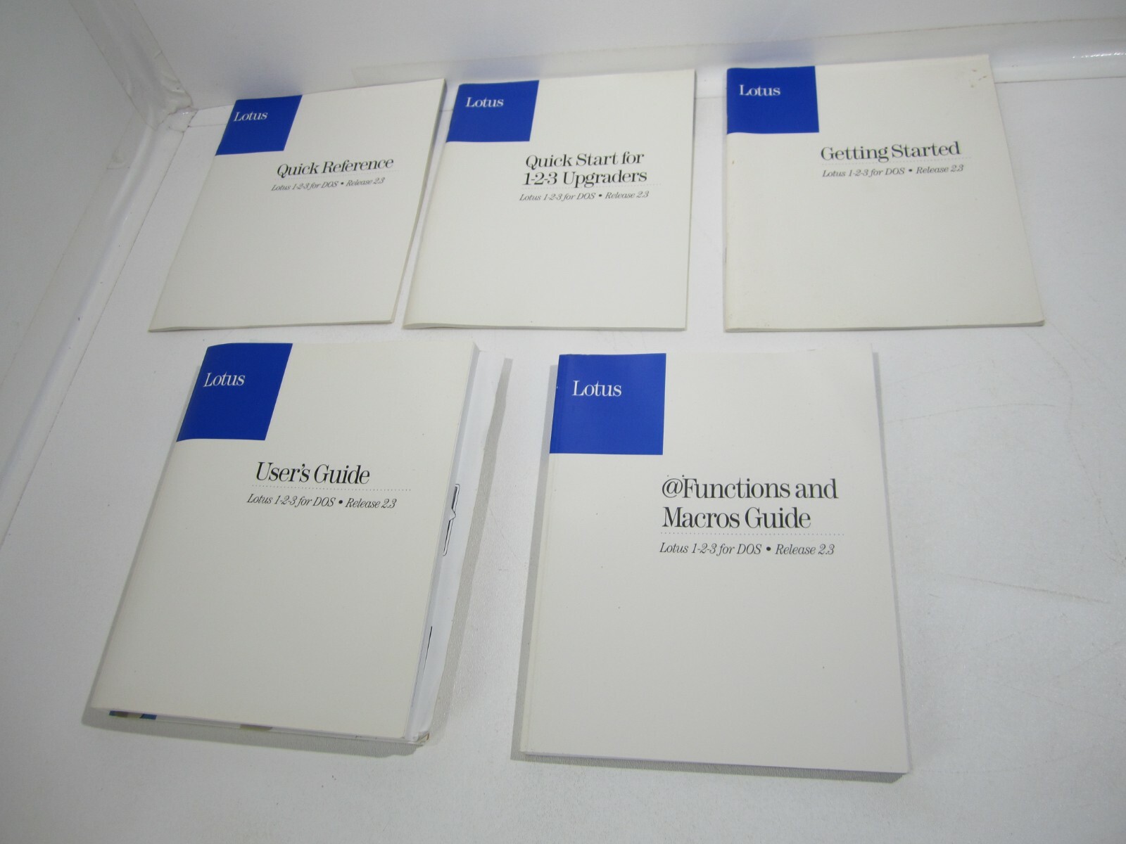 Lot Vintage Lotus 1-2-3 Reference Guides 