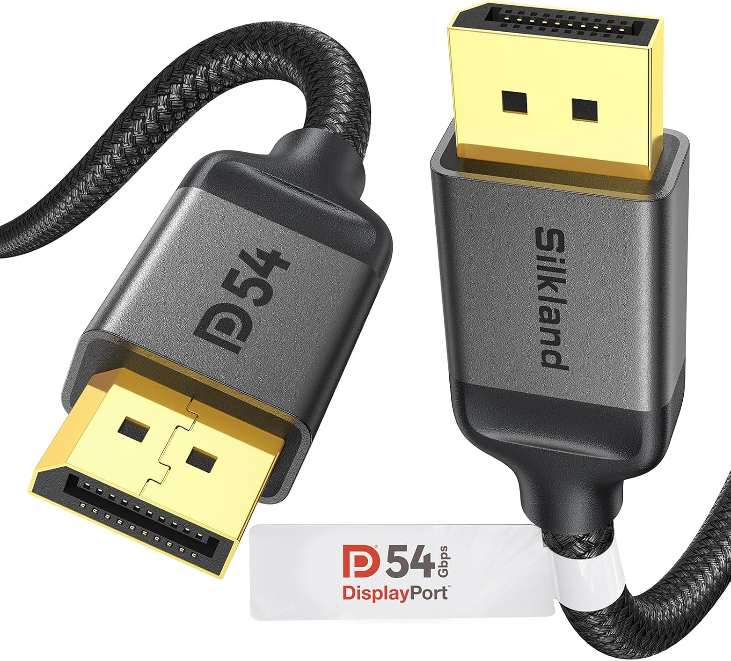 54Gbps 16K Displayport Cable 2.1, [VESA Certified] DP Cord 3.3FT