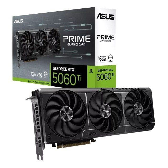 ASUS nVidia GeForce PRIME RTX™ 5060 Ti 16GB GDDR7, 4608CUDA,  PRIME-RTX5060TI-16