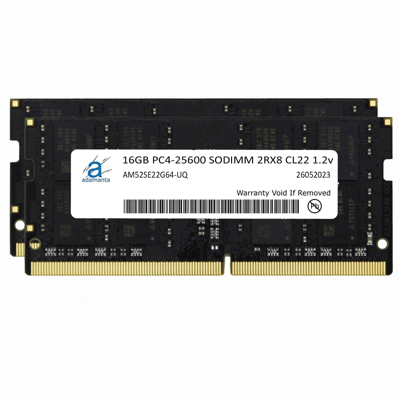 Adamanta 32GB (2x16GB) DDR4 3200MHz PC4-25600 SODIMM Laptop Memory RAM Upgrade